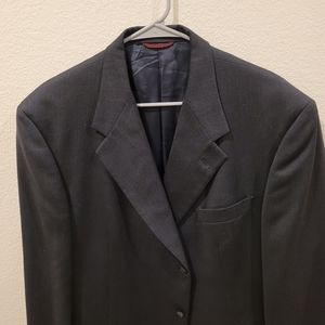 Hart Schaffner and Marx Dillards 2pc Suit 44L Dark Gray